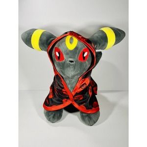 Pokemon Umbreon Build-A-Bear Plush With Cape No Sound - No Sleeper RARE Red Gray